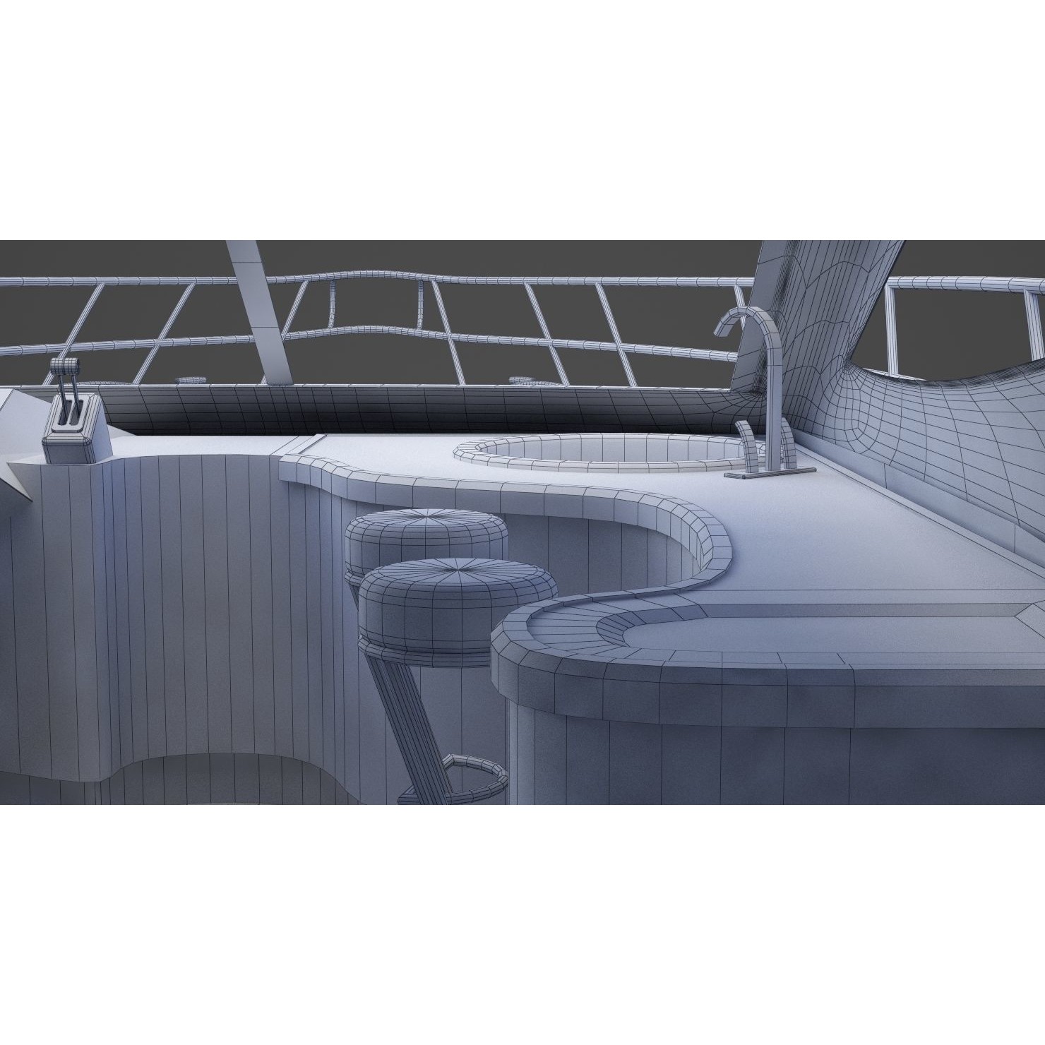 Photorealistic Yacht - Ready-to-Render 3D Model - View 31