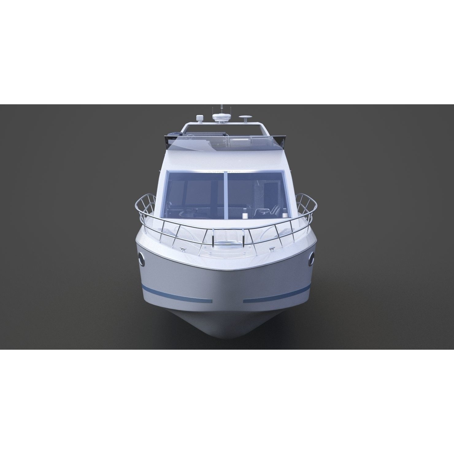 Photorealistic Yacht - Ready-to-Render 3D Model - View 4