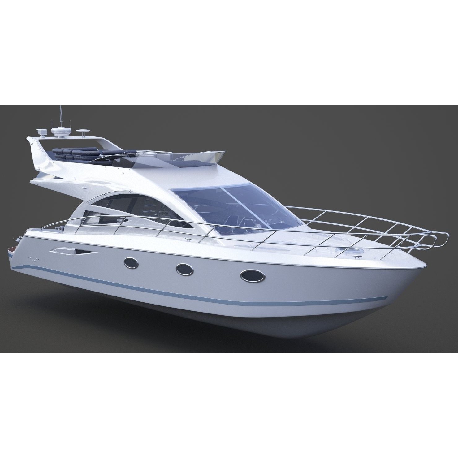 Photorealistic Yacht - Ready-to-Render 3D Model - View 5