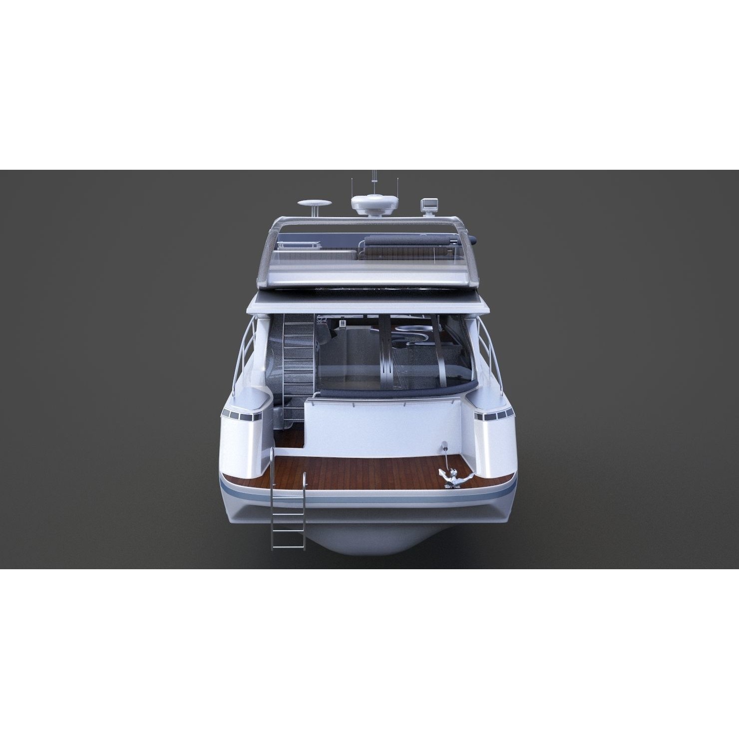 Photorealistic Yacht - Ready-to-Render 3D Model - View 8