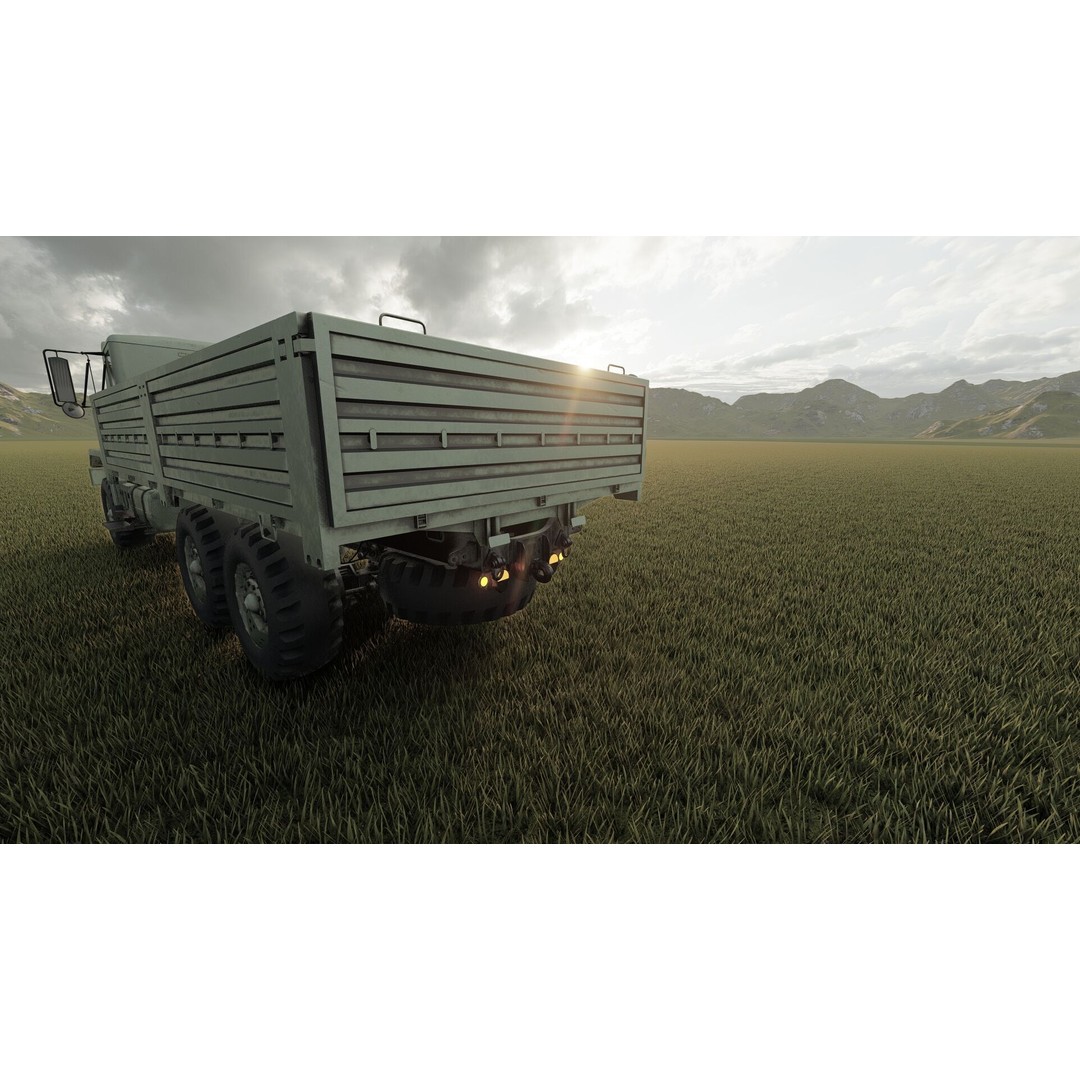 M939 Series 5-Ton 6x6 Truck 3D Model – Textured Military Vehicle, FBX, OBJ - View 12