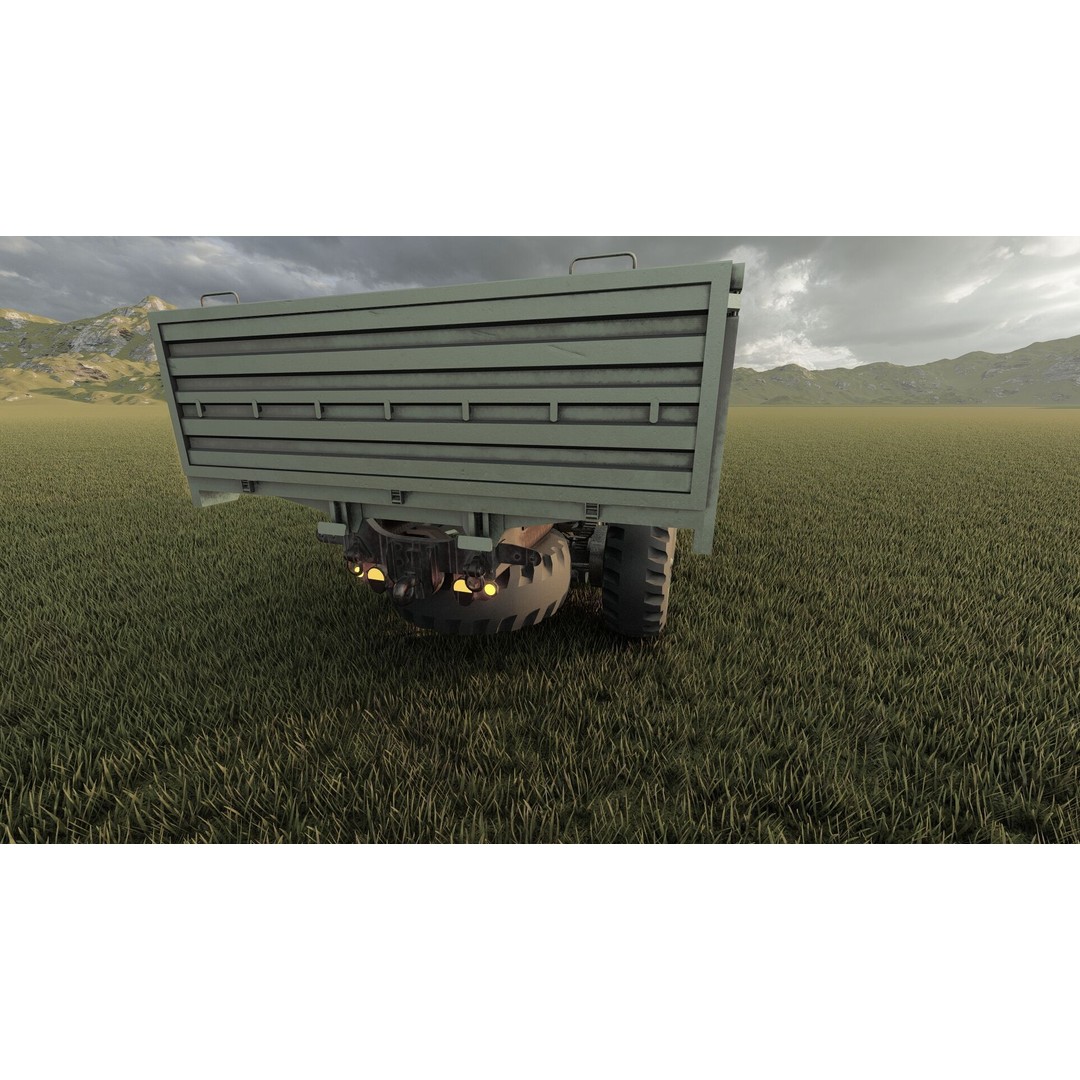 M939 Series 5-Ton 6x6 Truck 3D Model – Textured Military Vehicle, FBX, OBJ - View 13