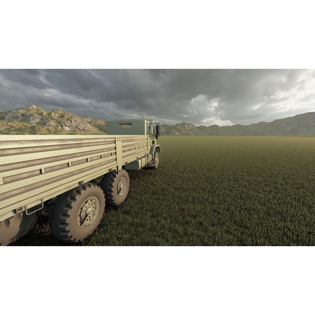 M939 Series 5-Ton 6x6 Truck 3D Model – Textured Military Vehicle, FBX, OBJ - View 14