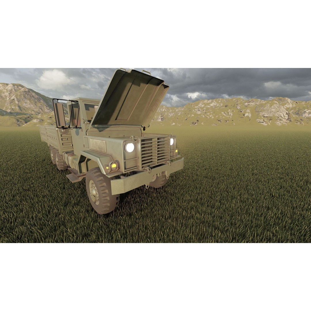 M939 Series 5-Ton 6x6 Truck 3D Model – Textured Military Vehicle, FBX, OBJ - View 16