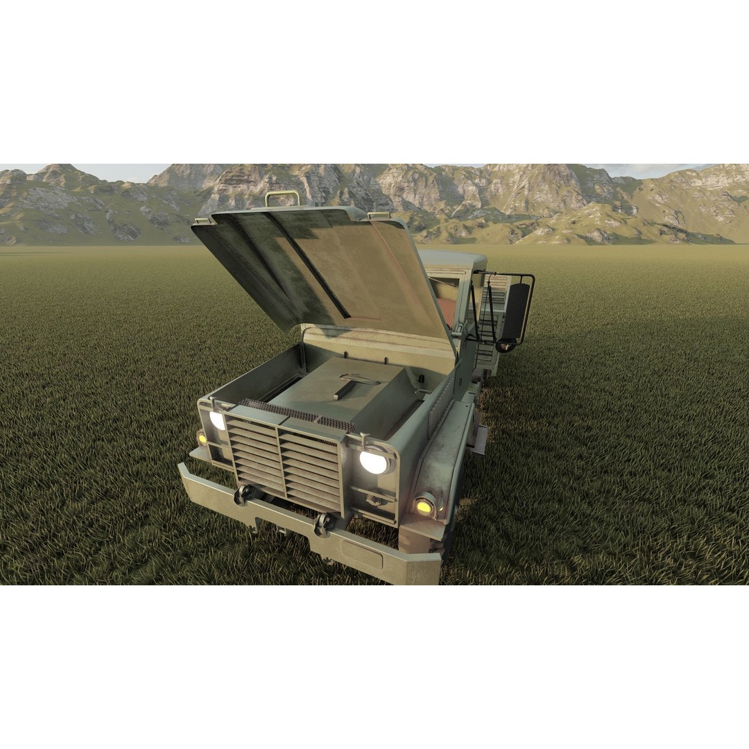 M939 Series 5-Ton 6x6 Truck 3D Model – Textured Military Vehicle, FBX, OBJ - View 17