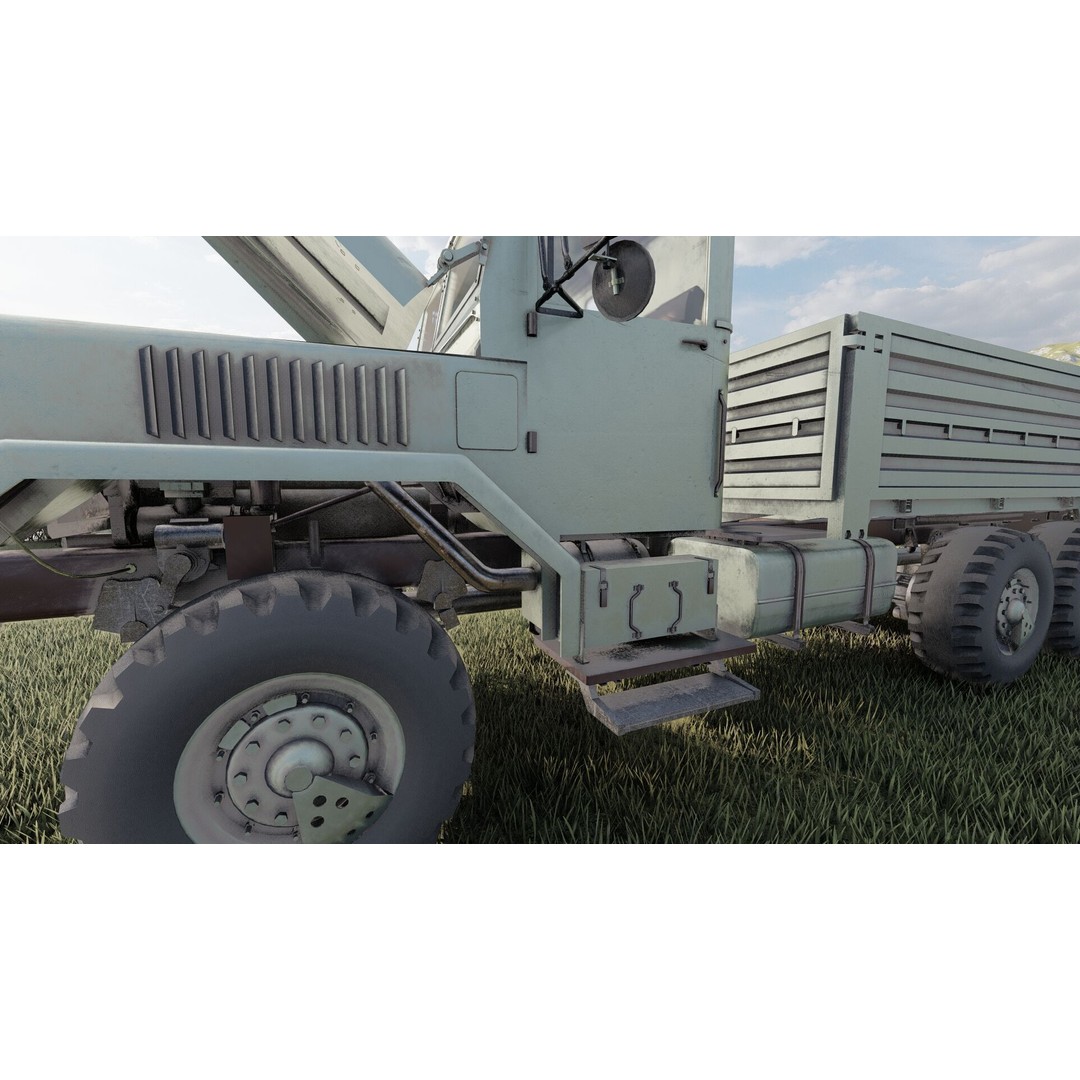 M939 Series 5-Ton 6x6 Truck 3D Model – Textured Military Vehicle, FBX, OBJ - View 18