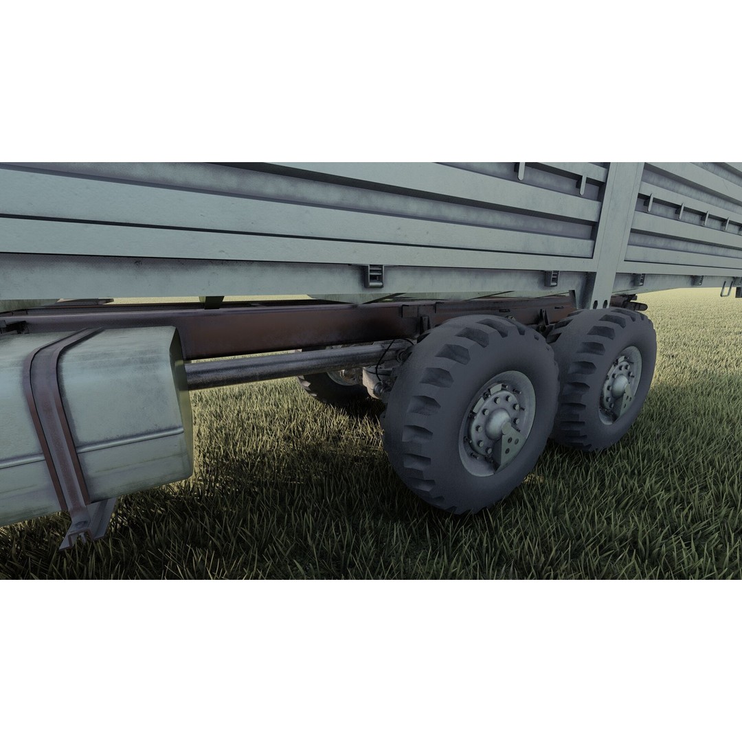 M939 Series 5-Ton 6x6 Truck 3D Model – Textured Military Vehicle, FBX, OBJ - View 19