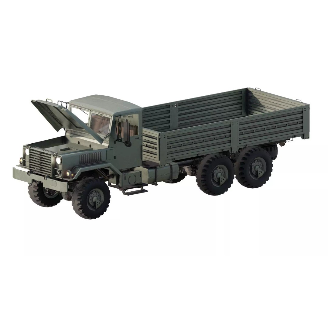 M939 Series 5-Ton 6x6 Truck 3D Model – Textured Military Vehicle, FBX, OBJ - View 2