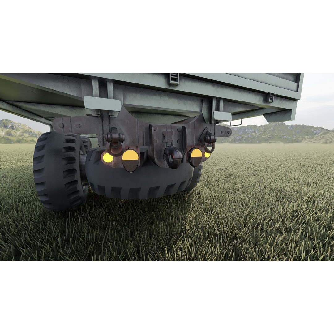 M939 Series 5-Ton 6x6 Truck 3D Model – Textured Military Vehicle, FBX, OBJ - View 20