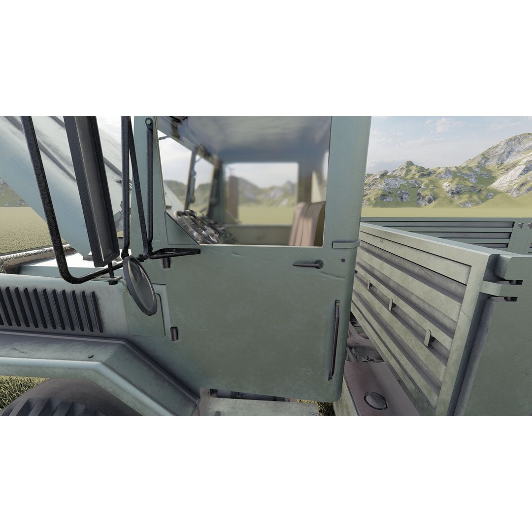 M939 Series 5-Ton 6x6 Truck 3D Model – Textured Military Vehicle, FBX, OBJ - View 21