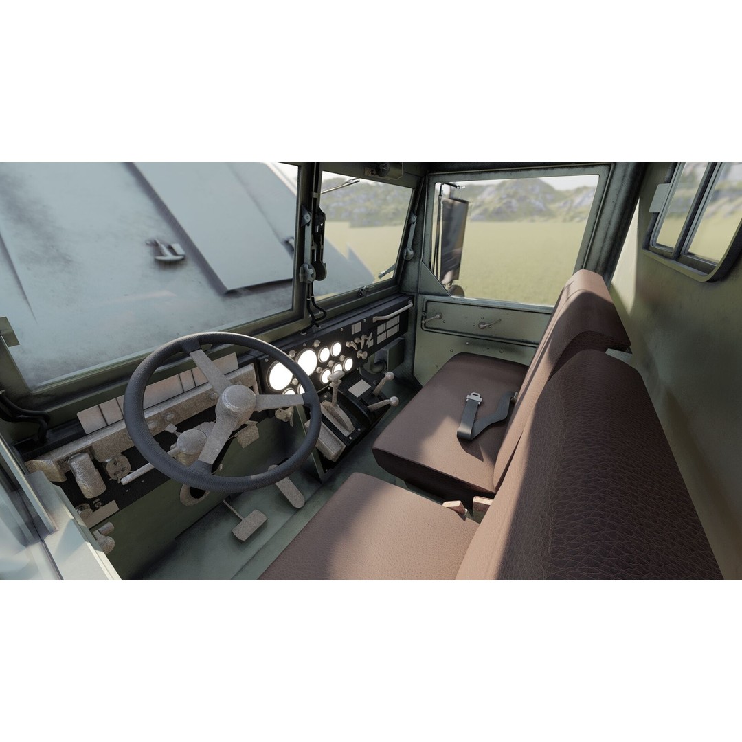 M939 Series 5-Ton 6x6 Truck 3D Model – Textured Military Vehicle, FBX, OBJ - View 22