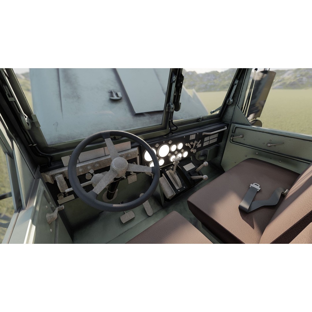 M939 Series 5-Ton 6x6 Truck 3D Model – Textured Military Vehicle, FBX, OBJ - View 23
