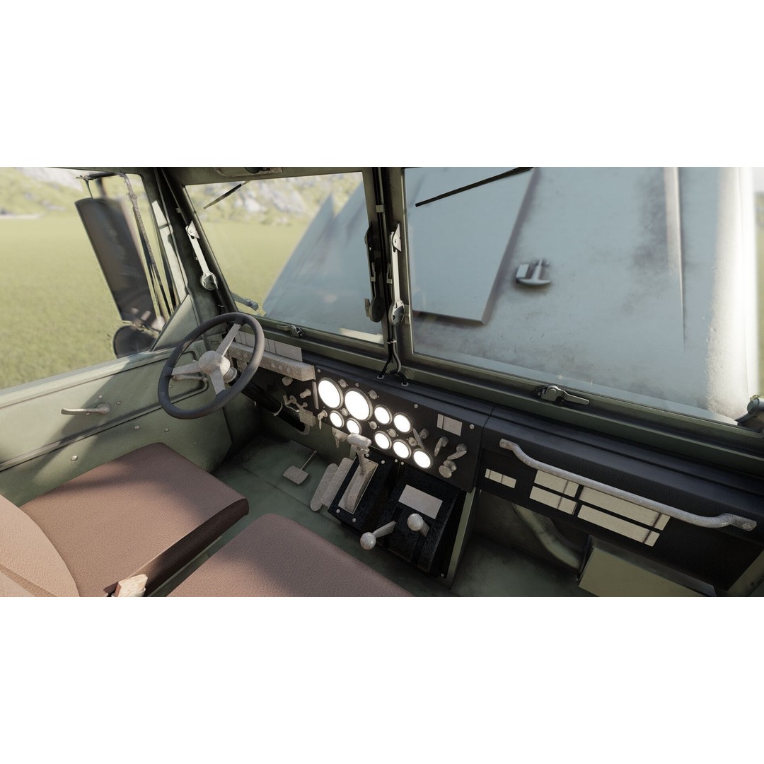 M939 Series 5-Ton 6x6 Truck 3D Model – Textured Military Vehicle, FBX, OBJ - View 24