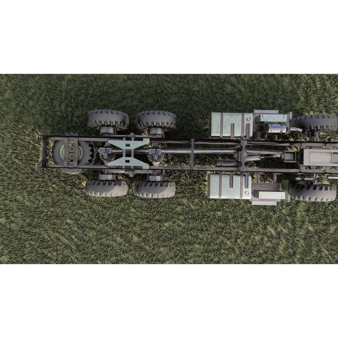 M939 Series 5-Ton 6x6 Truck 3D Model – Textured Military Vehicle, FBX, OBJ - View 29