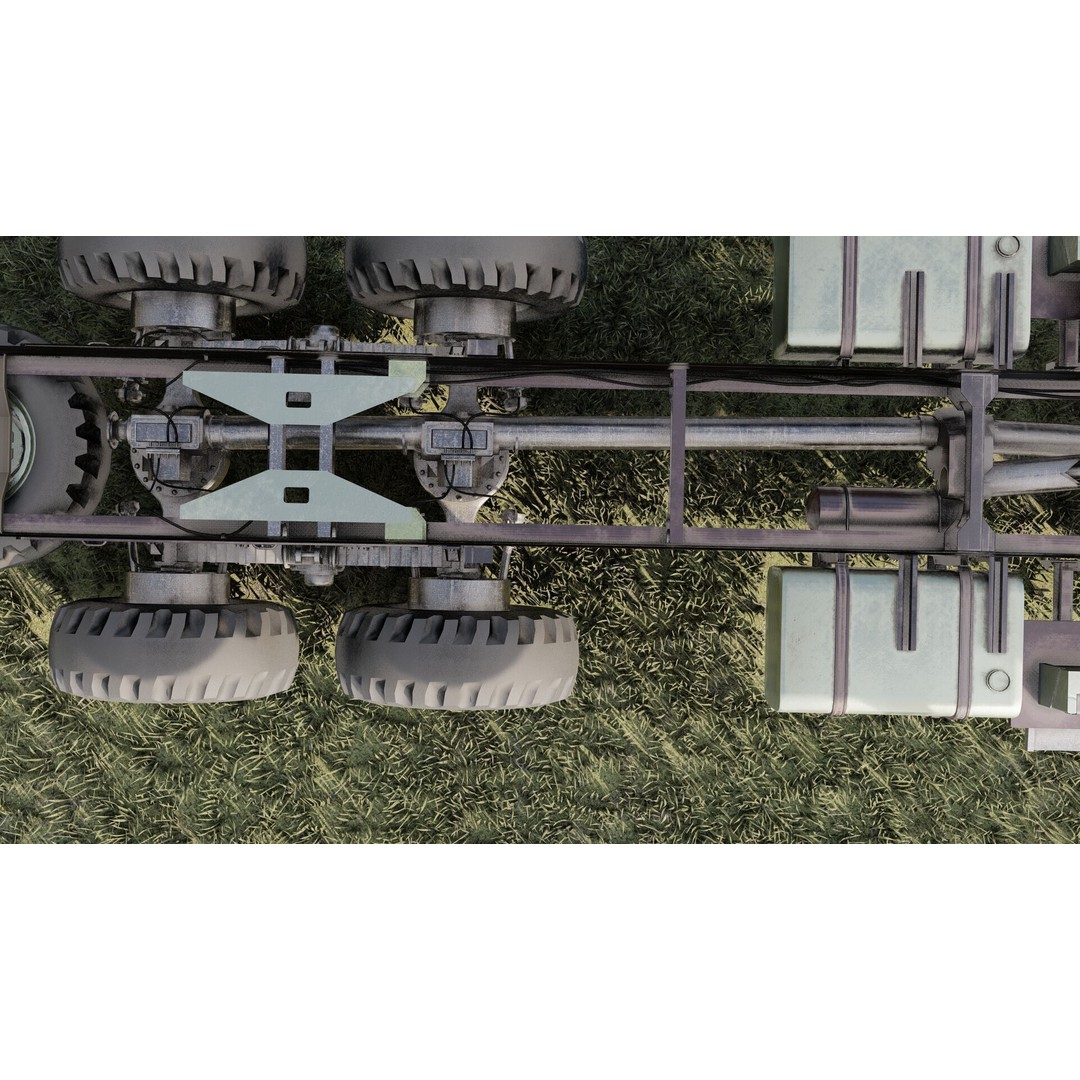 M939 Series 5-Ton 6x6 Truck 3D Model – Textured Military Vehicle, FBX, OBJ - View 30