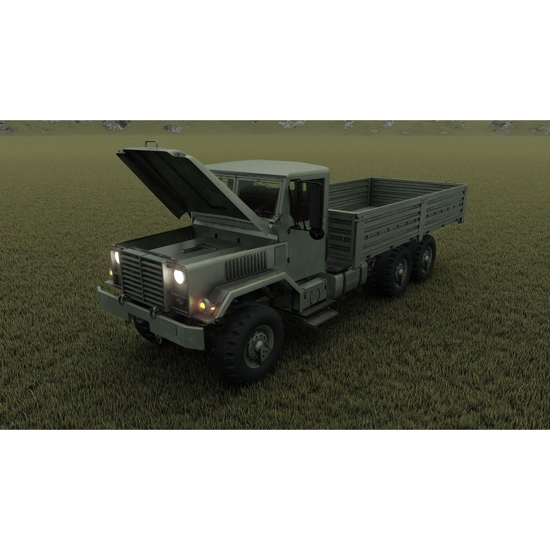 M939 Series 5-Ton 6x6 Truck 3D Model – Textured Military Vehicle, FBX, OBJ - View 32