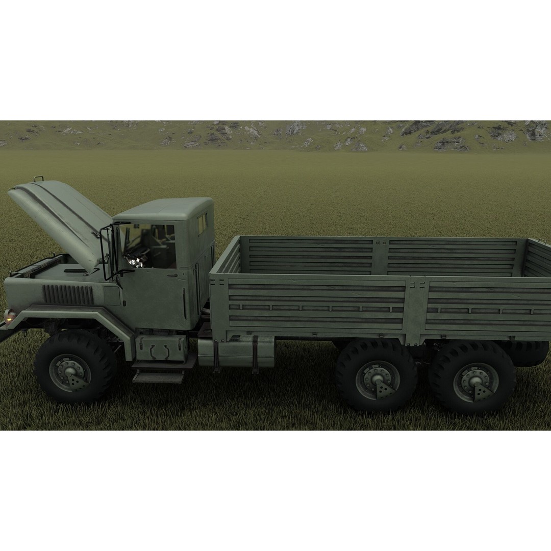 M939 Series 5-Ton 6x6 Truck 3D Model – Textured Military Vehicle, FBX, OBJ - View 33