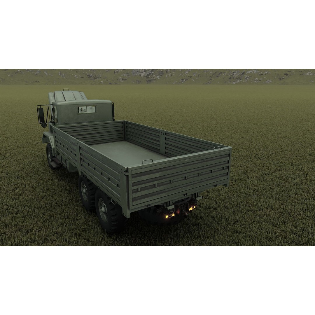 M939 Series 5-Ton 6x6 Truck 3D Model – Textured Military Vehicle, FBX, OBJ - View 34