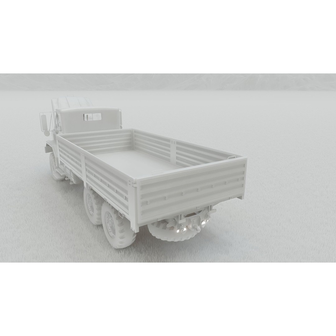 M939 Series 5-Ton 6x6 Truck 3D Model – Textured Military Vehicle, FBX, OBJ - View 35