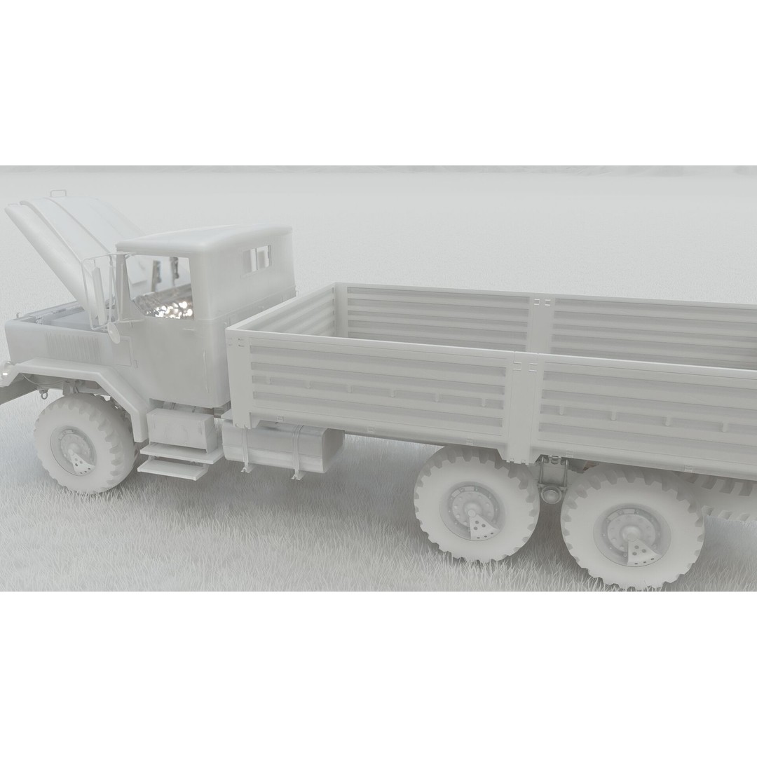 M939 Series 5-Ton 6x6 Truck 3D Model – Textured Military Vehicle, FBX, OBJ - View 36