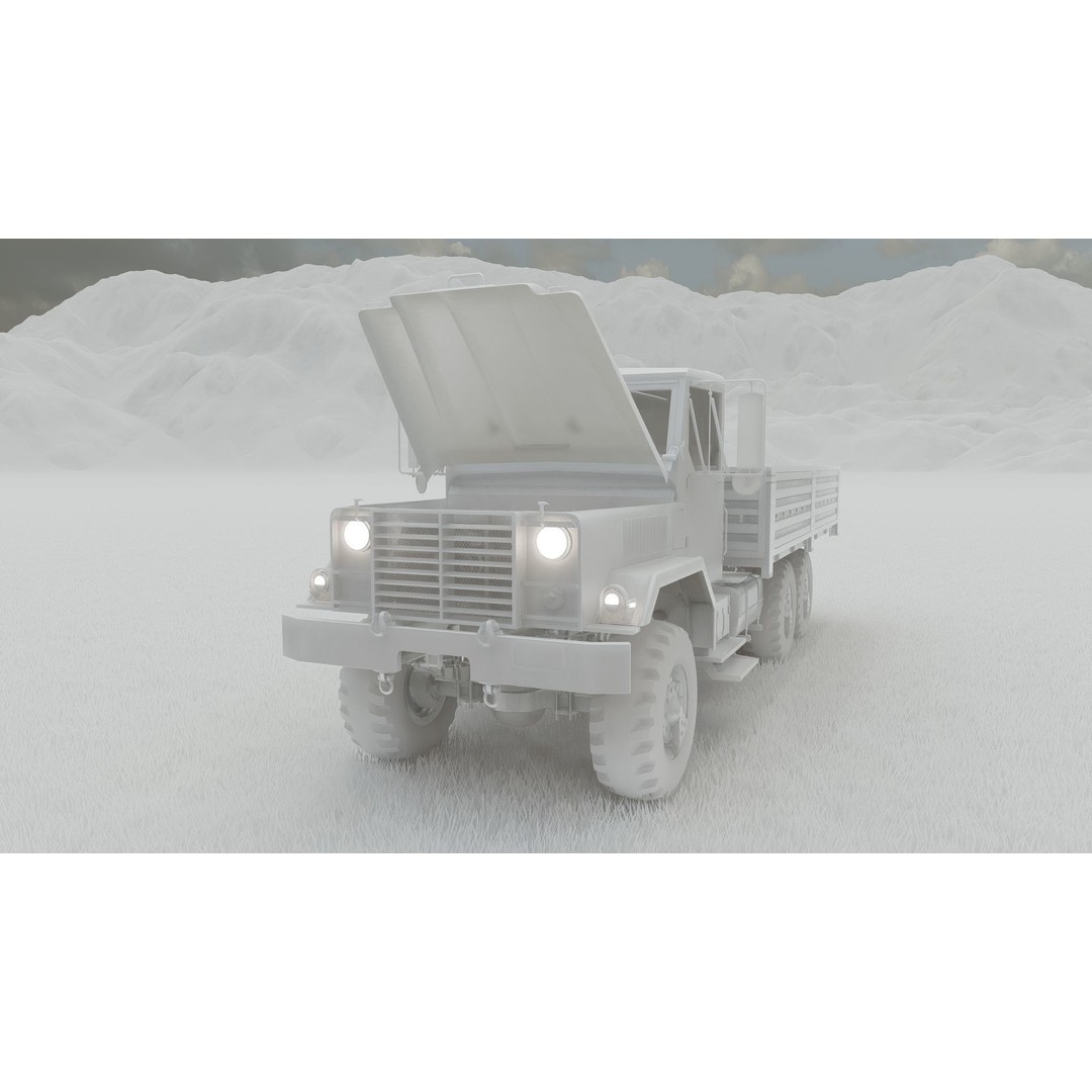 M939 Series 5-Ton 6x6 Truck 3D Model – Textured Military Vehicle, FBX, OBJ - View 37