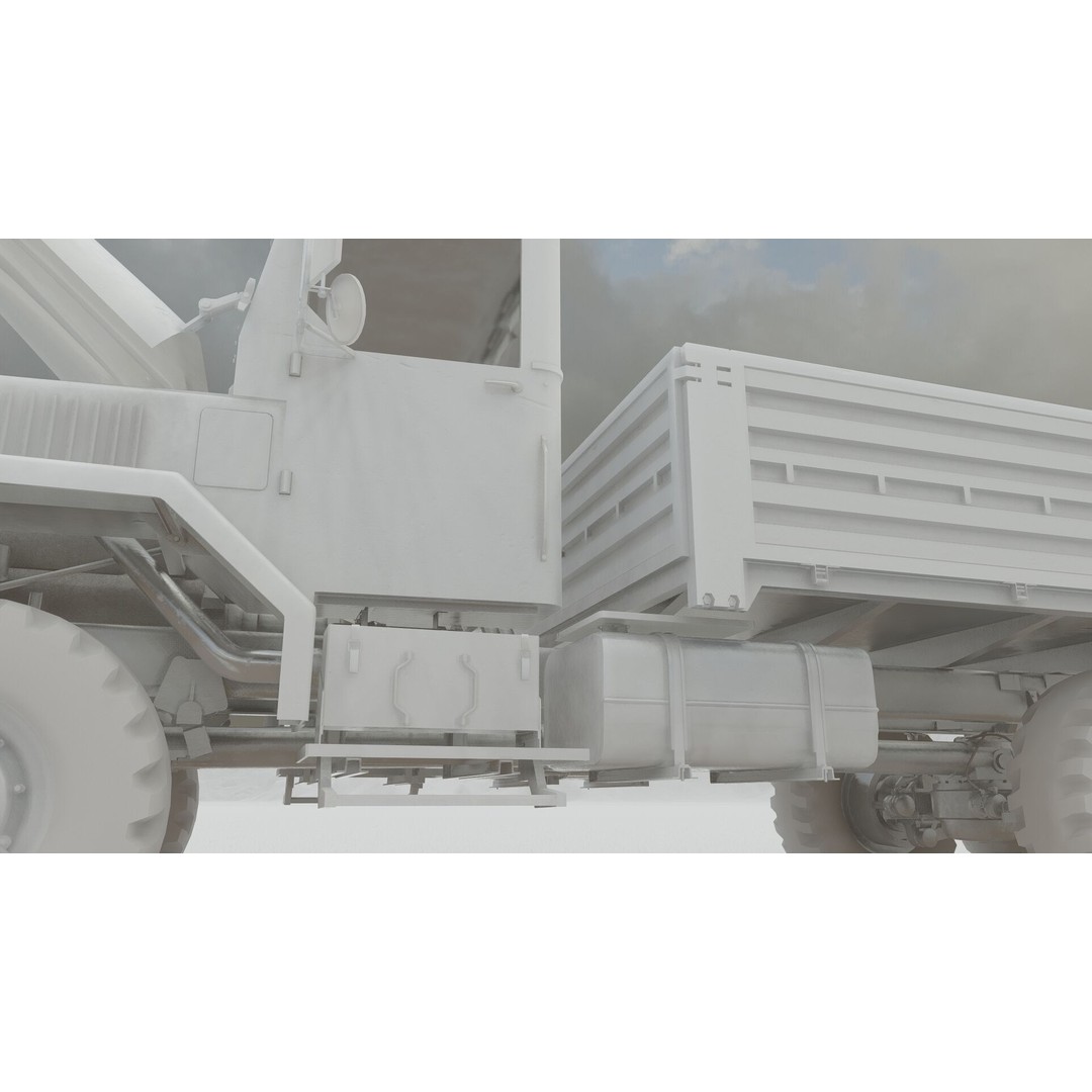 M939 Series 5-Ton 6x6 Truck 3D Model – Textured Military Vehicle, FBX, OBJ - View 39