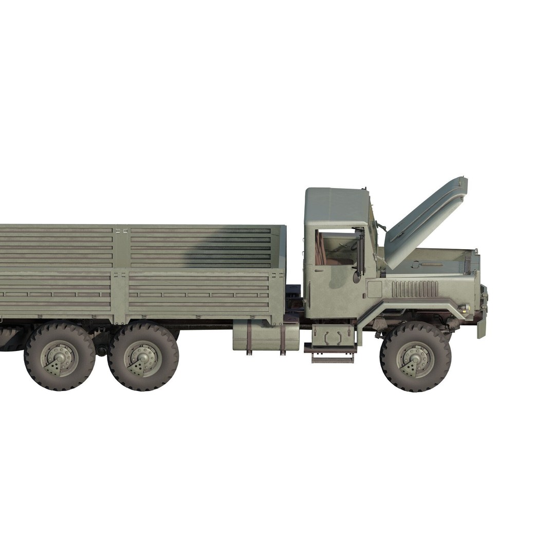 M939 Series 5-Ton 6x6 Truck 3D Model – Textured Military Vehicle, FBX, OBJ - View 4