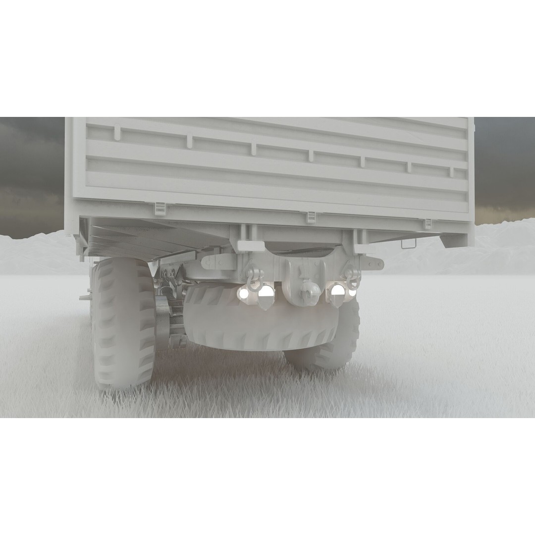M939 Series 5-Ton 6x6 Truck 3D Model – Textured Military Vehicle, FBX, OBJ - View 40