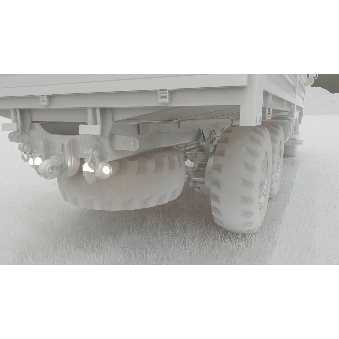 M939 Series 5-Ton 6x6 Truck 3D Model – Textured Military Vehicle, FBX, OBJ - View 41