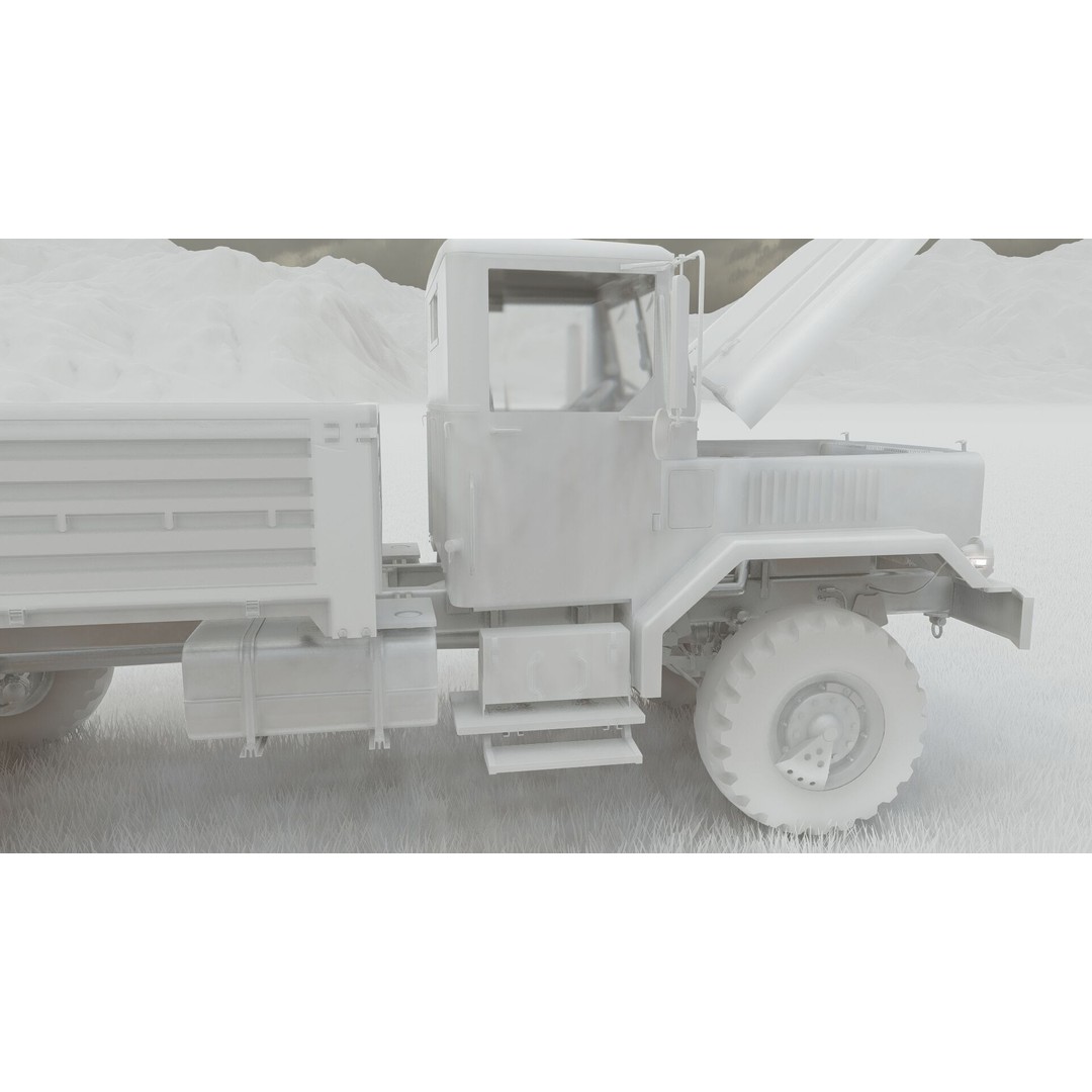 M939 Series 5-Ton 6x6 Truck 3D Model – Textured Military Vehicle, FBX, OBJ - View 43