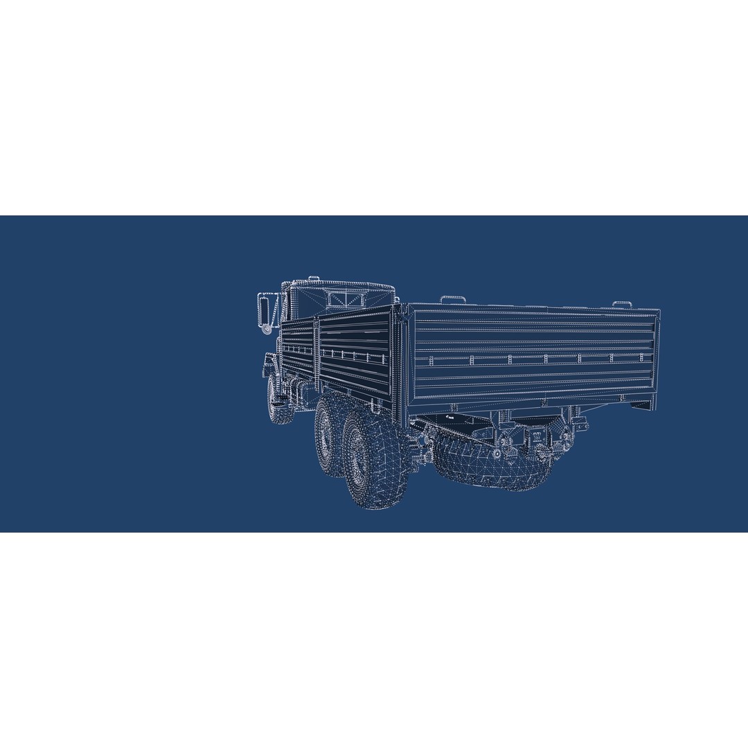 M939 Series 5-Ton 6x6 Truck 3D Model – Textured Military Vehicle, FBX, OBJ - View 49
