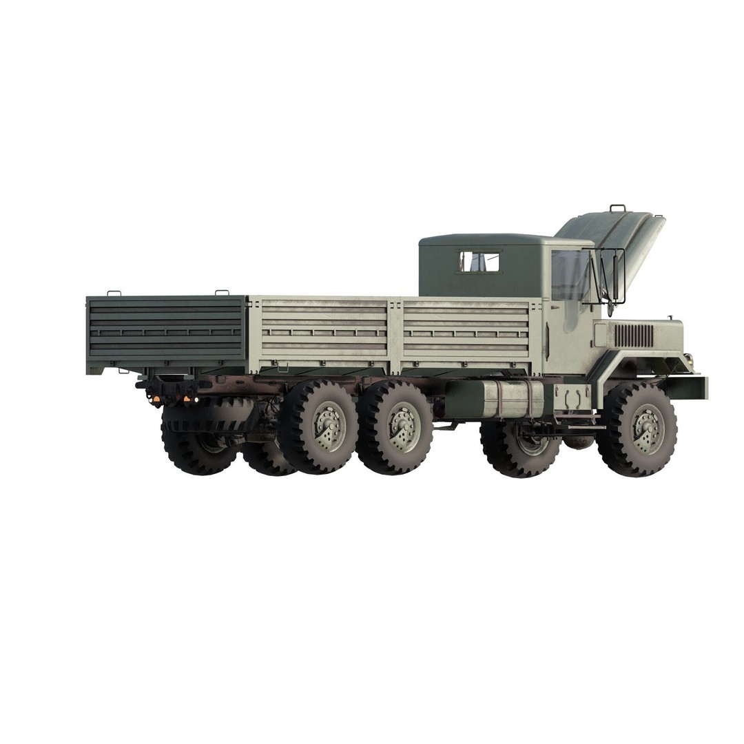 M939 Series 5-Ton 6x6 Truck 3D Model – Textured Military Vehicle, FBX, OBJ - View 5