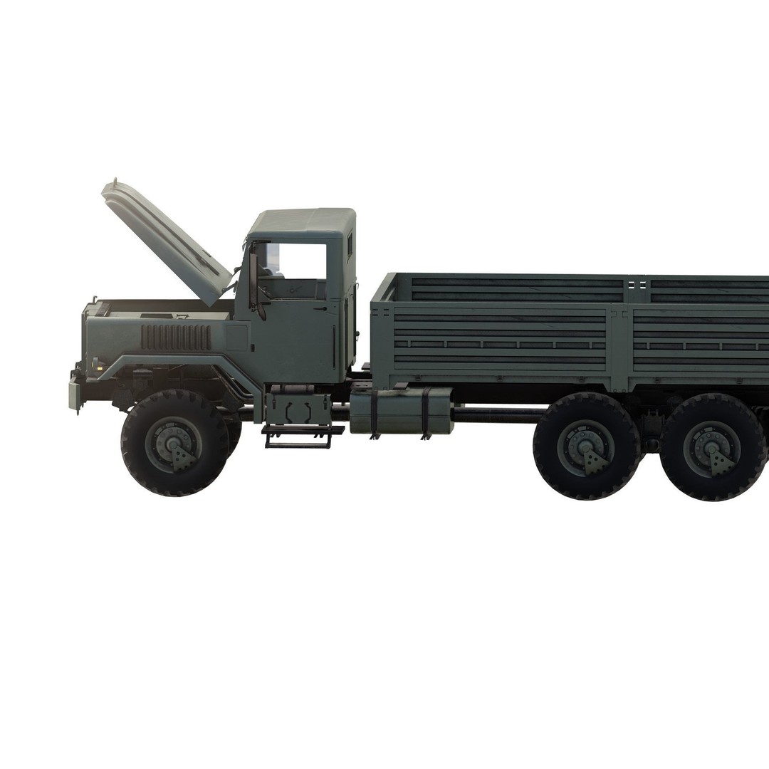 M939 Series 5-Ton 6x6 Truck 3D Model – Textured Military Vehicle, FBX, OBJ - View 8