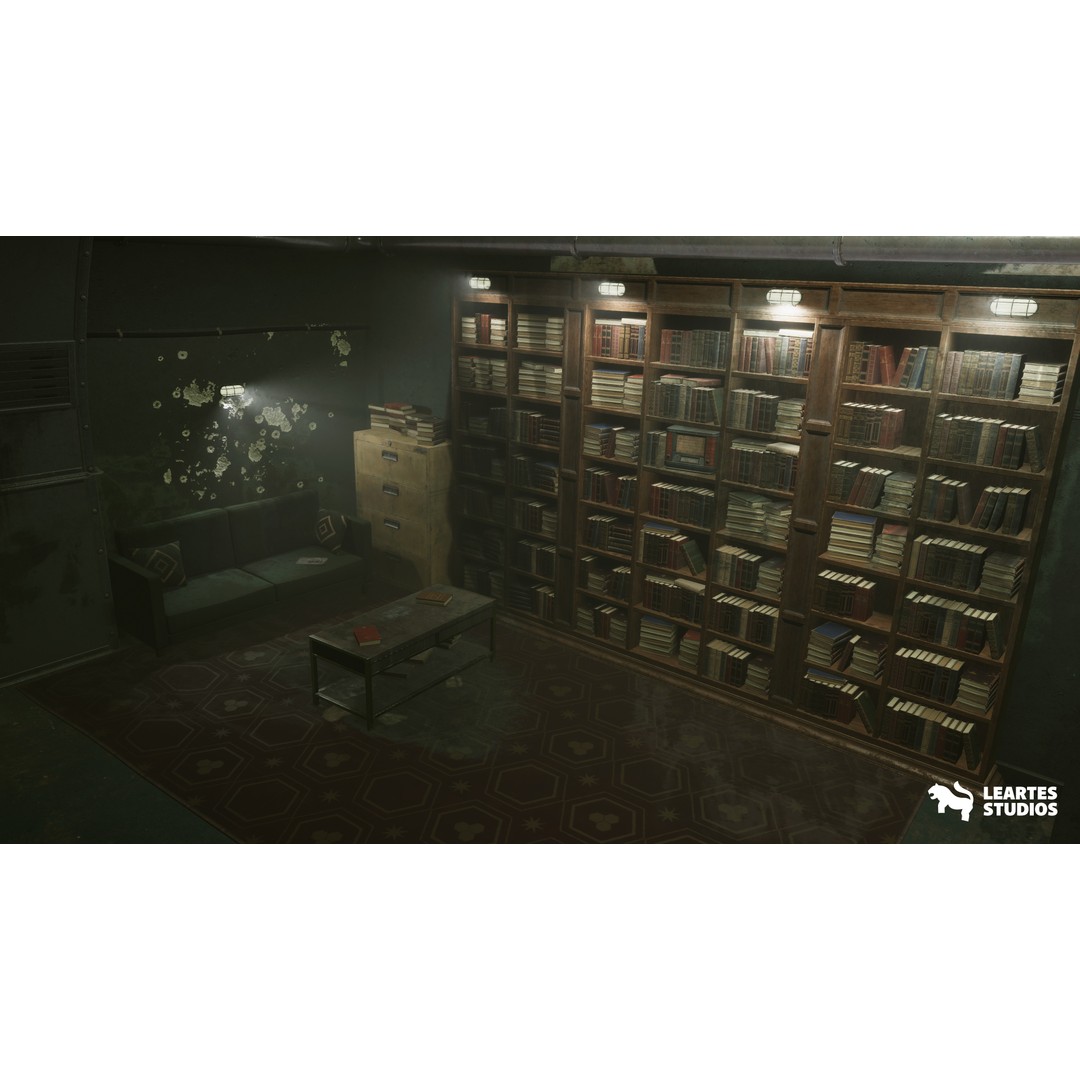 Cold War Underground Bunker 3D Model – Low Poly Game Asset, FBX, PBR - View 13