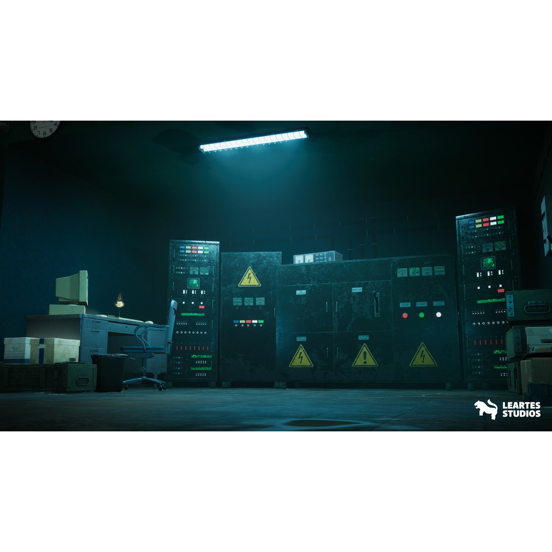 Cold War Underground Bunker 3D Model – Low Poly Game Asset, FBX, PBR - View 8