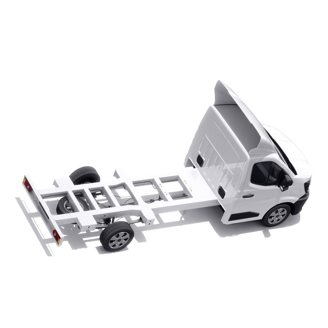 Renault Master Box Truck 2024 3D Model – Detailed Interior & Exterior, FBX/OBJ - View 13