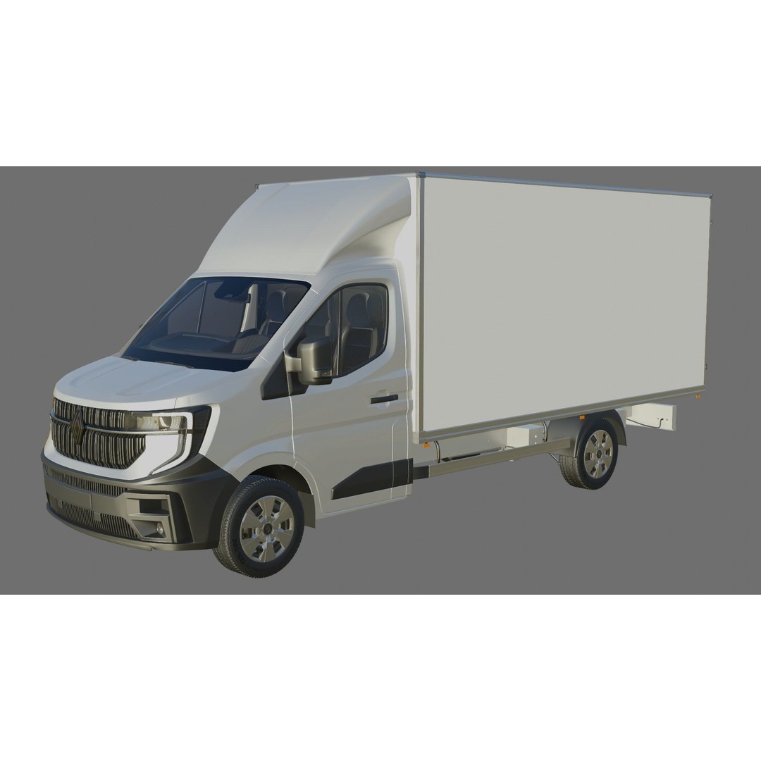 Renault Master Box Truck 2024 3D Model – Detailed Interior & Exterior, FBX/OBJ - View 26