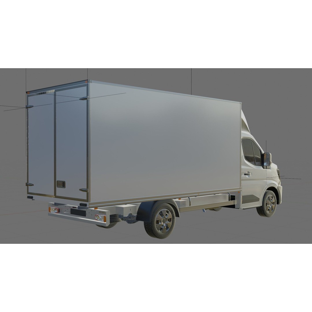 Renault Master Box Truck 2024 3D Model – Detailed Interior & Exterior, FBX/OBJ - View 27