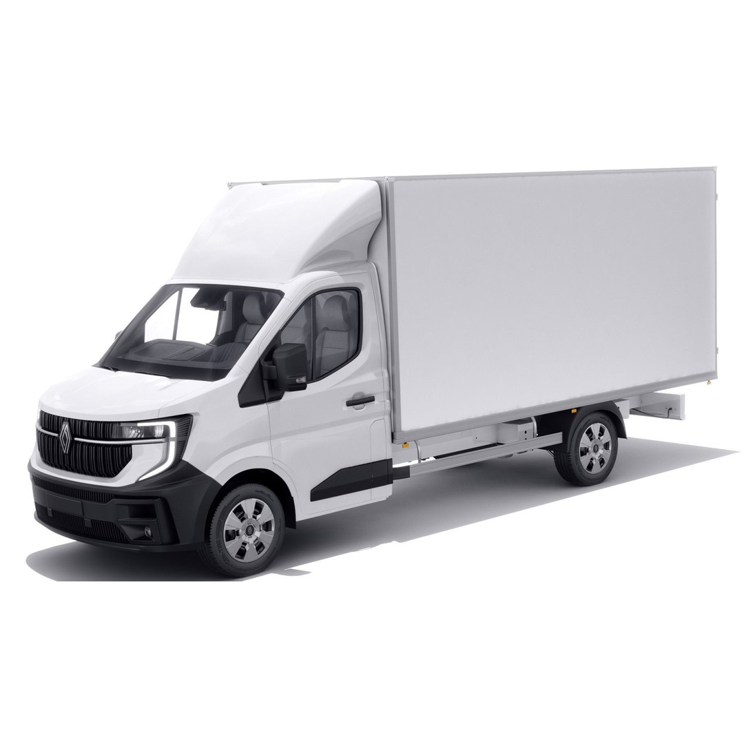 Renault Master Box Truck 2024 3D Model – Detailed Interior & Exterior, FBX/OBJ - View 3