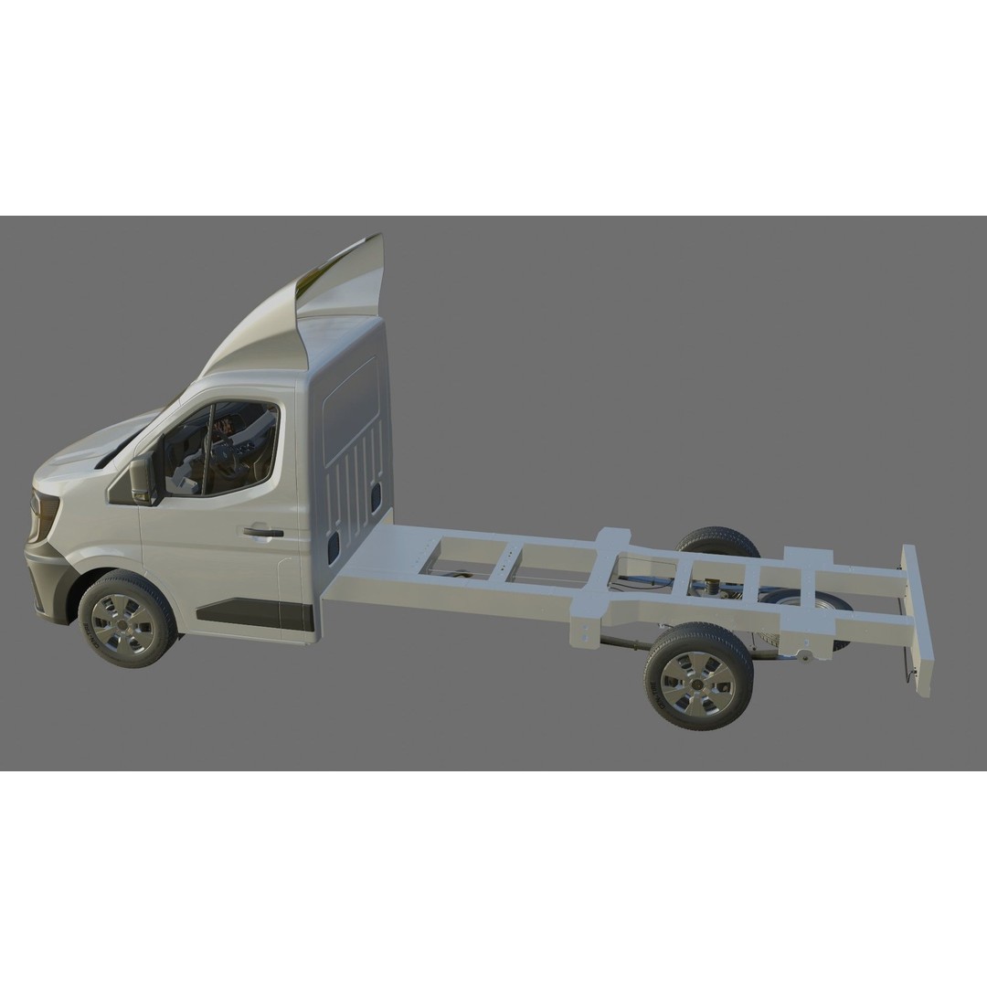 Renault Master Box Truck 2024 3D Model – Detailed Interior & Exterior, FBX/OBJ - View 30