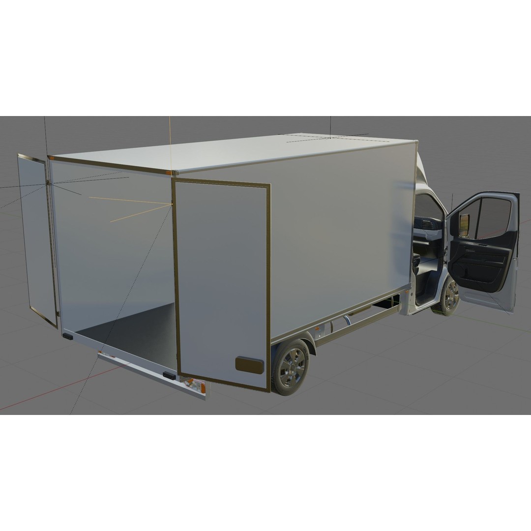 Renault Master Box Truck 2024 3D Model – Detailed Interior & Exterior, FBX/OBJ - View 32