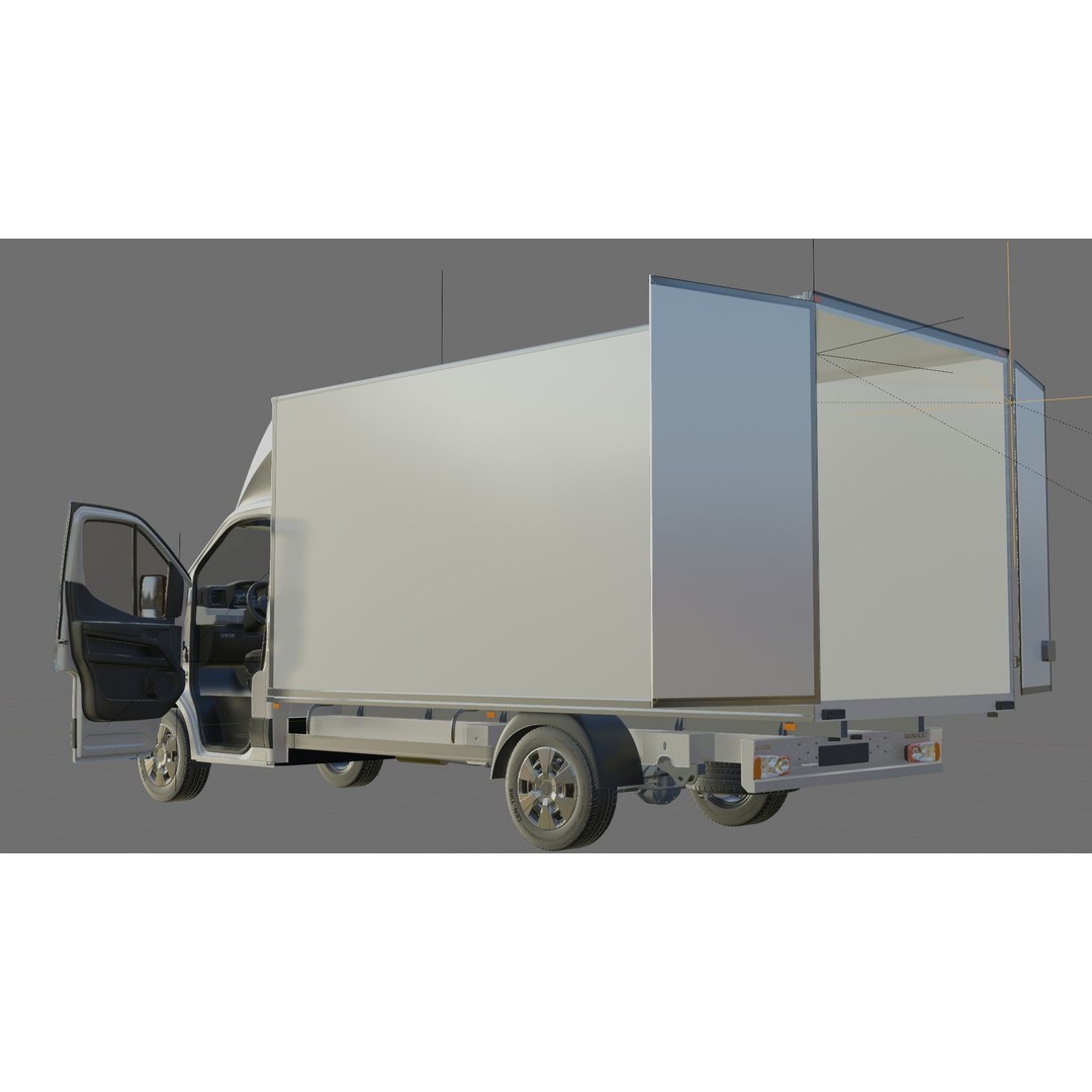 Renault Master Box Truck 2024 3D Model – Detailed Interior & Exterior, FBX/OBJ - View 33
