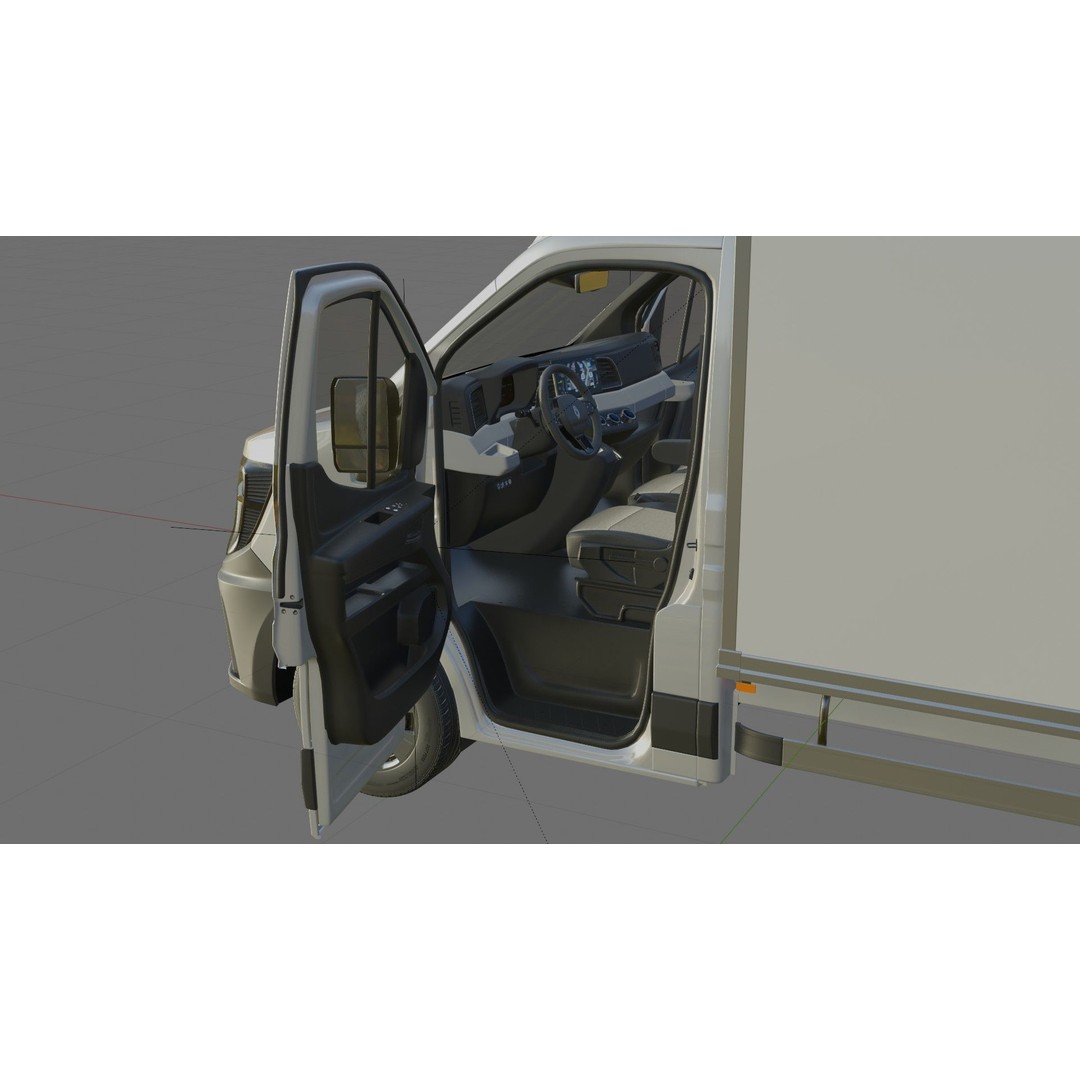Renault Master Box Truck 2024 3D Model – Detailed Interior & Exterior, FBX/OBJ - View 34