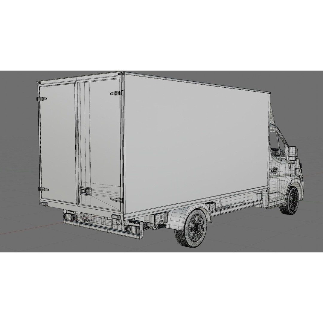 Renault Master Box Truck 2024 3D Model – Detailed Interior & Exterior, FBX/OBJ - View 37