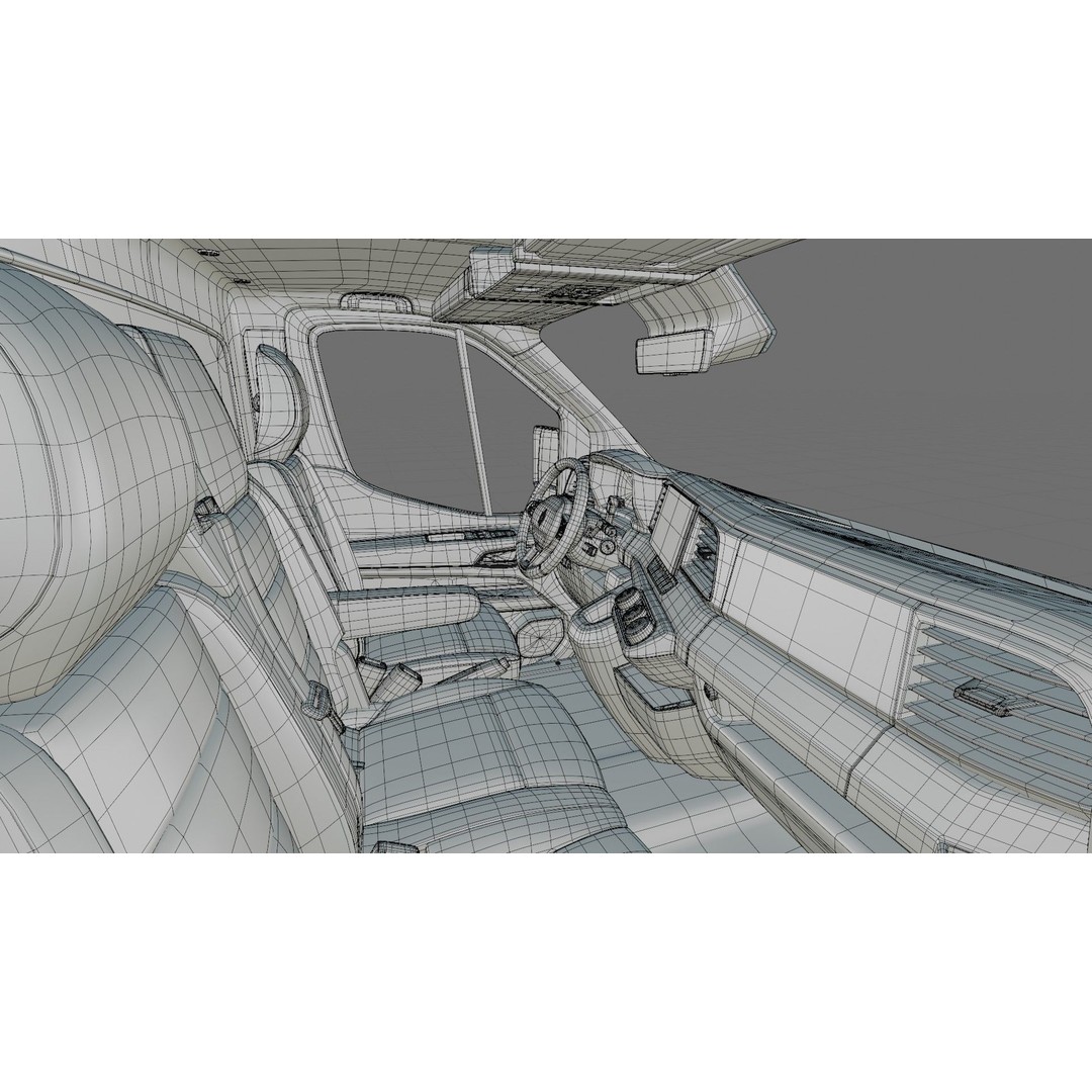 Renault Master Box Truck 2024 3D Model – Detailed Interior & Exterior, FBX/OBJ - View 39