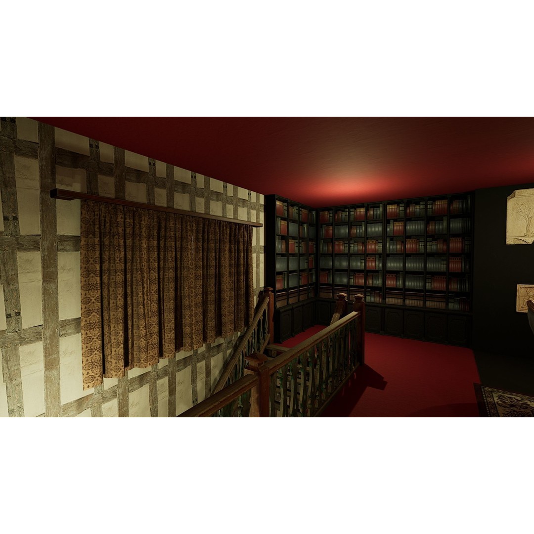 Three Storey House 3D Model – Fantasy Architectural Design, Game Ready - View 16