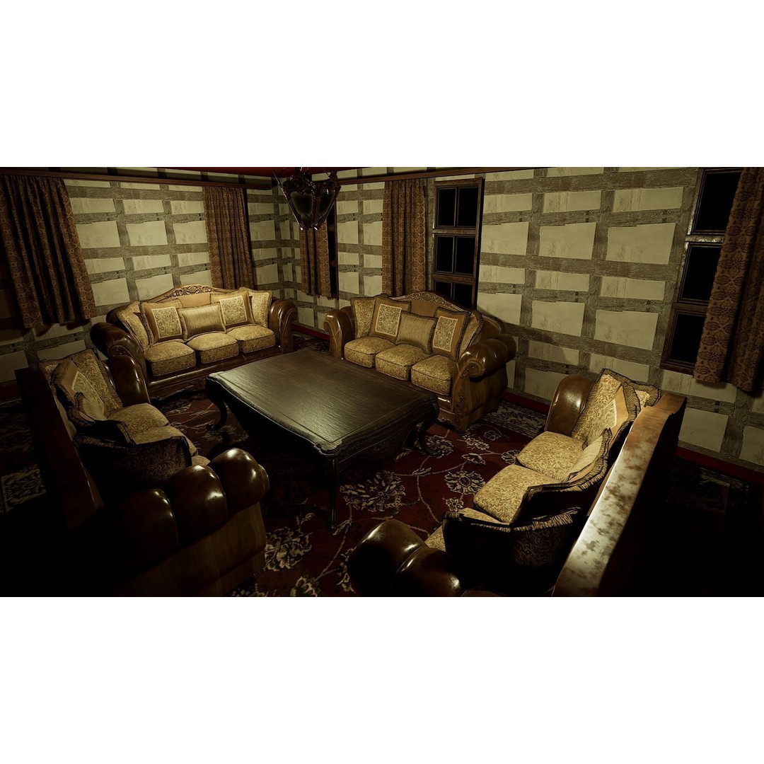 Three Storey House 3D Model – Fantasy Architectural Design, Game Ready - View 35