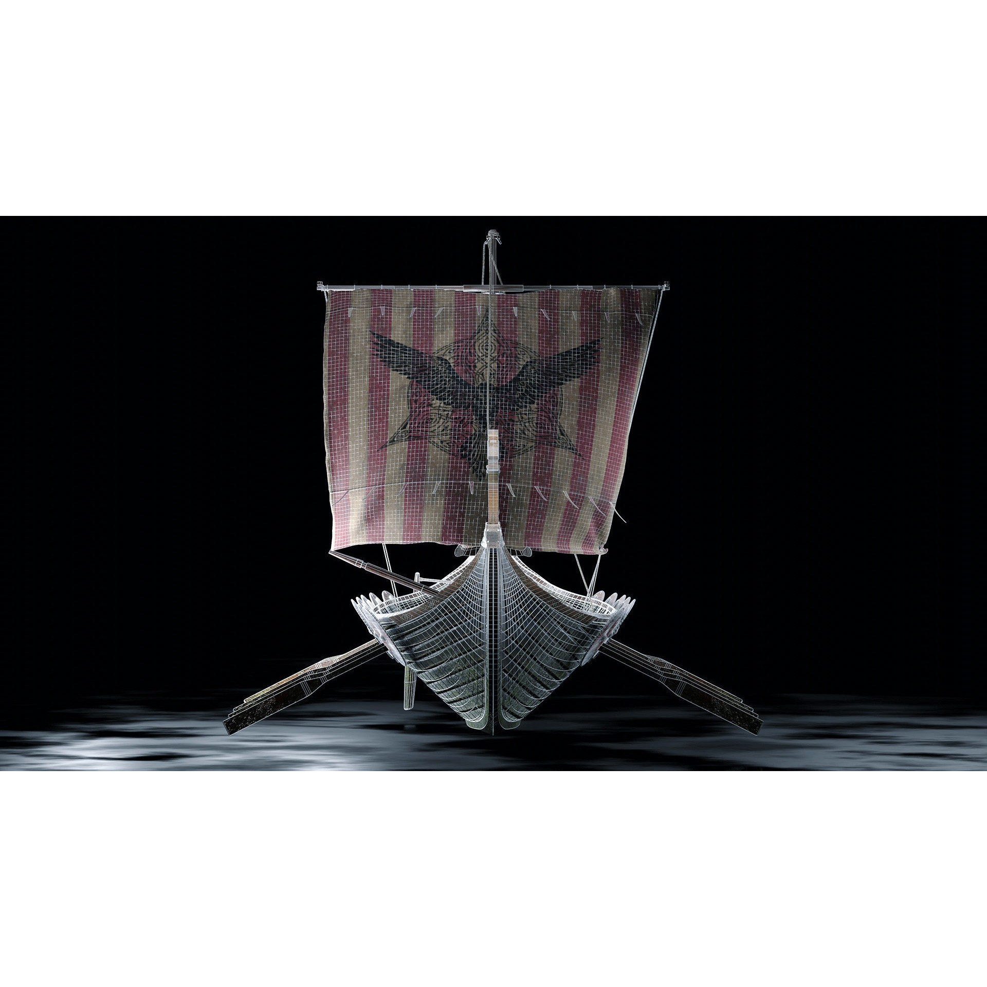 Viking Boat - Game-Ready 3D Model - View 19