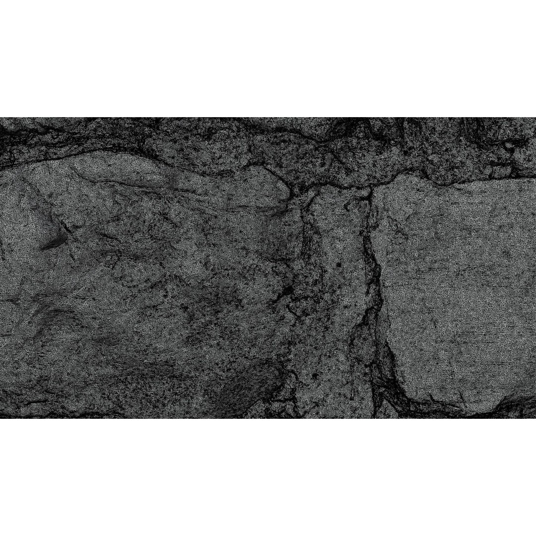 Jimen Stone Wall 3D Model – High Res Retainer Wall Asset, OBJ