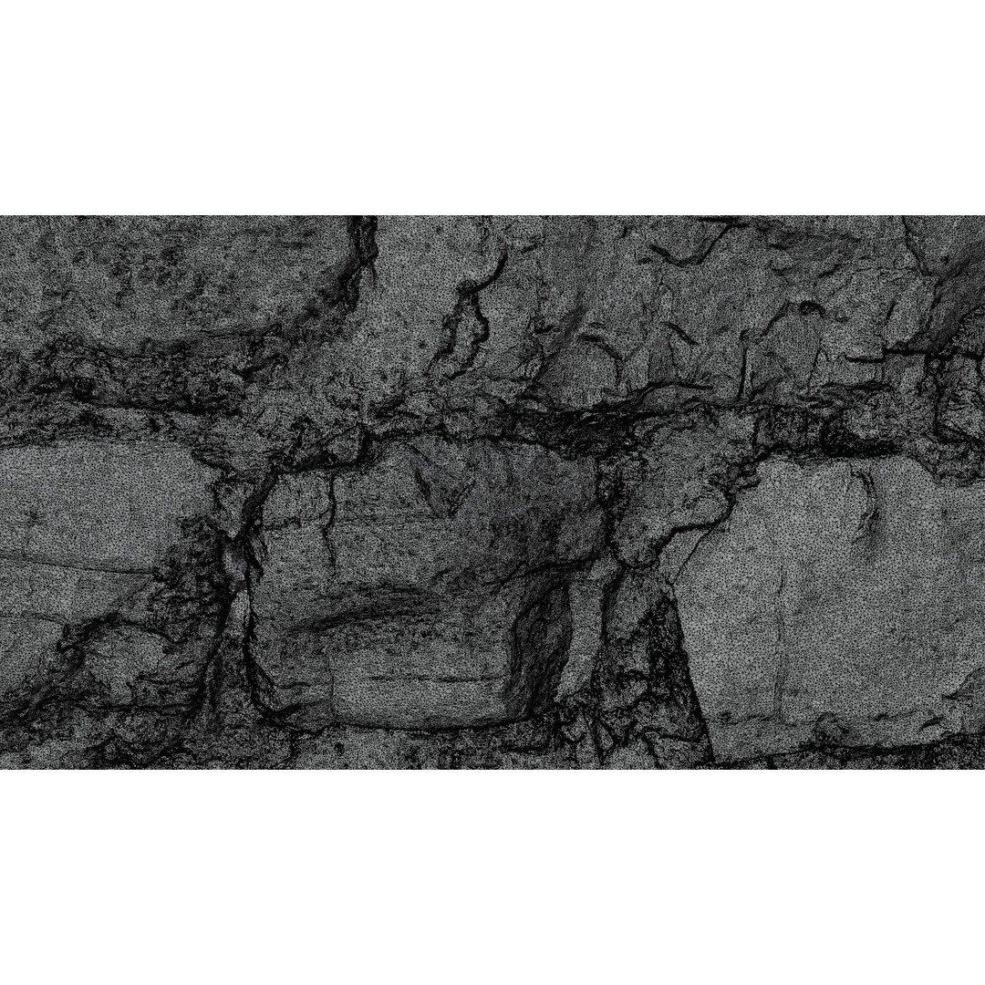 Jimen Stone Wall 3D Model – High Res Retainer Wall Asset, OBJ - View 18
